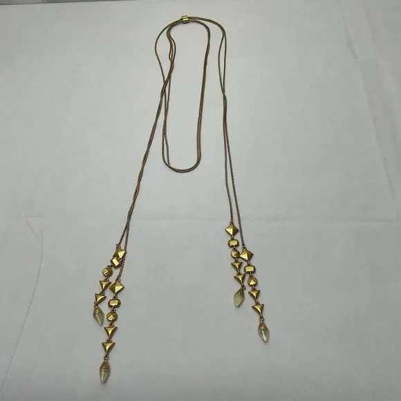 Stella & Dot Gold Long Necklace - Picture 8 of 8
